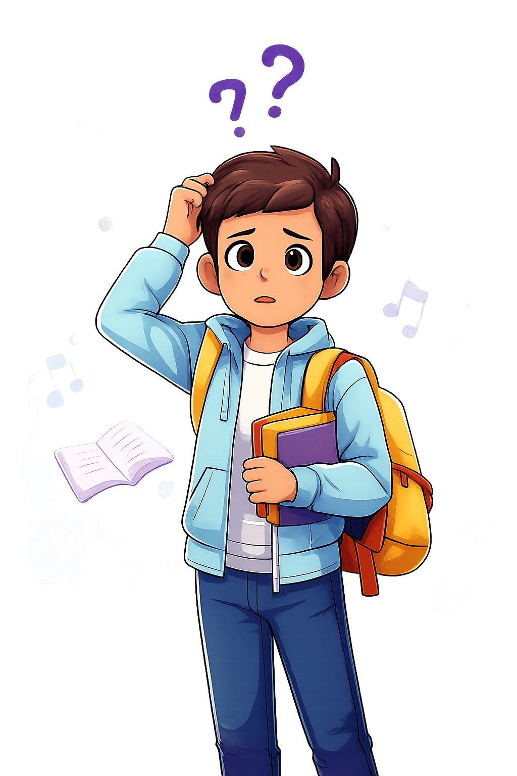 Student looking confused