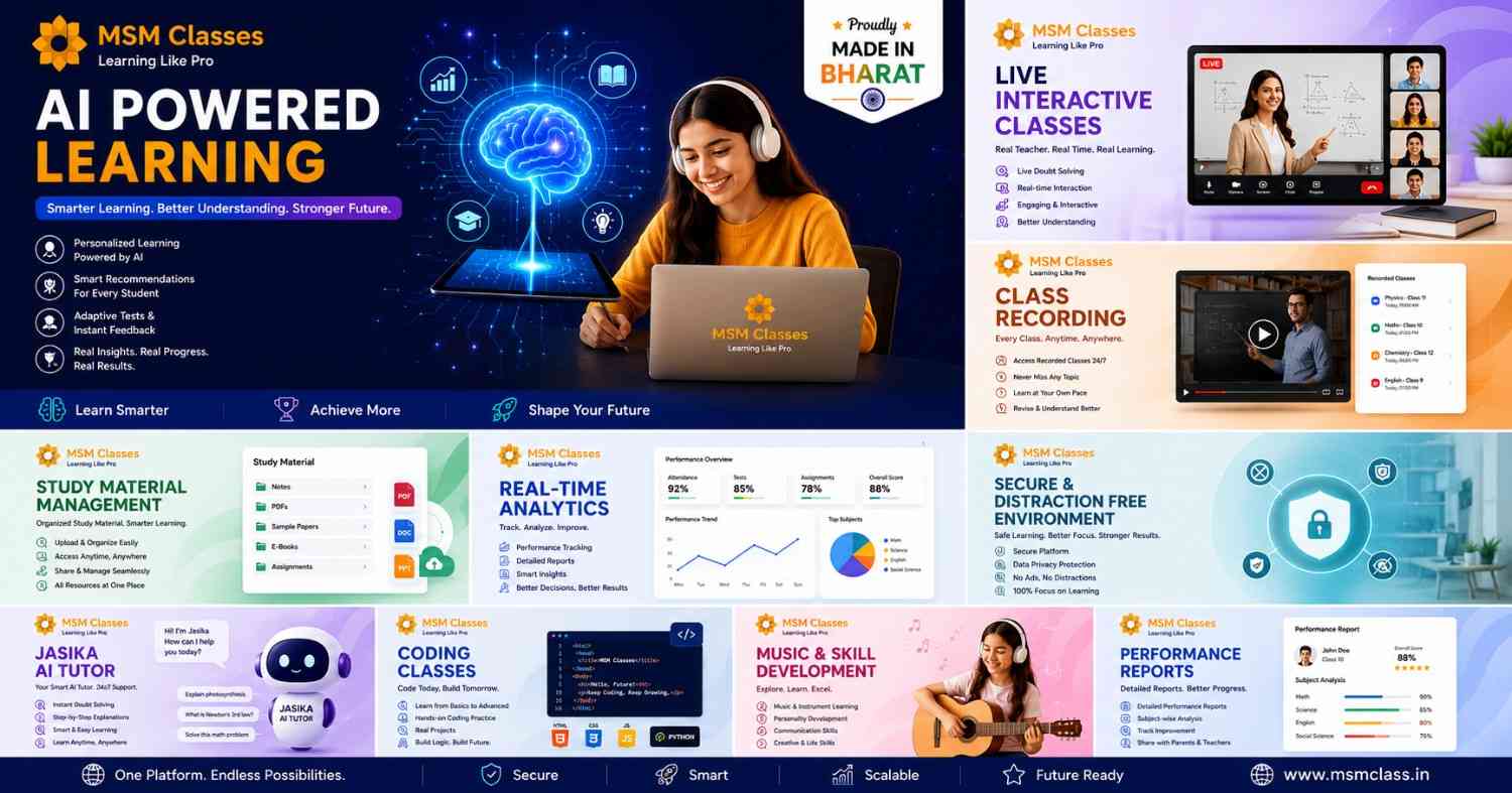 Ms Class MSM Classes | AI-Powered Smart Learning for Academics, Coding & Music ...
